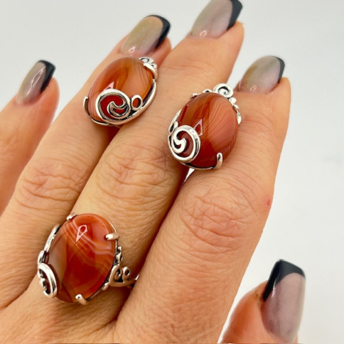 Серебряные серьги Даяна
