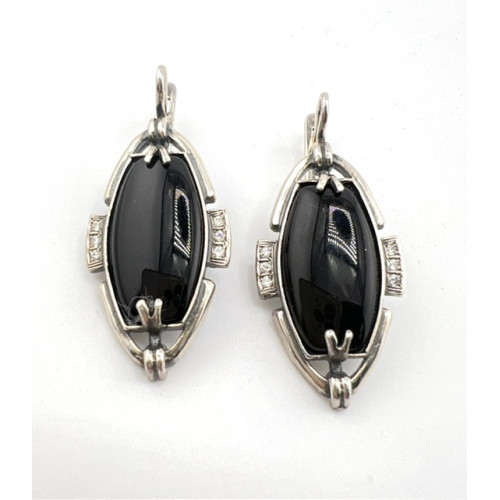Серебряные серьги Катя