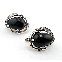 Серебряные серьги Бритни