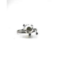 Серебряное кольцо 100-2 (родиевое покрытие)