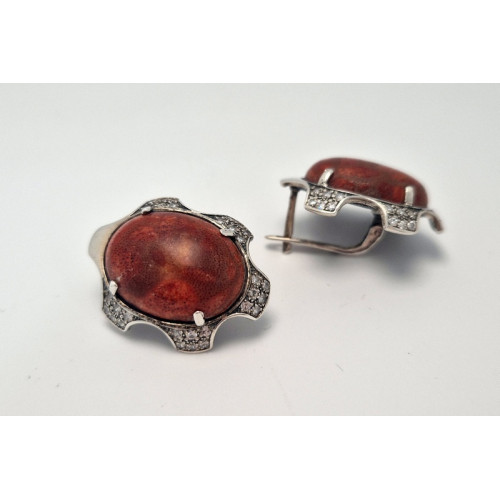Серебряные серьги Цирцея