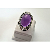 Серебряное кольцо Лобелия