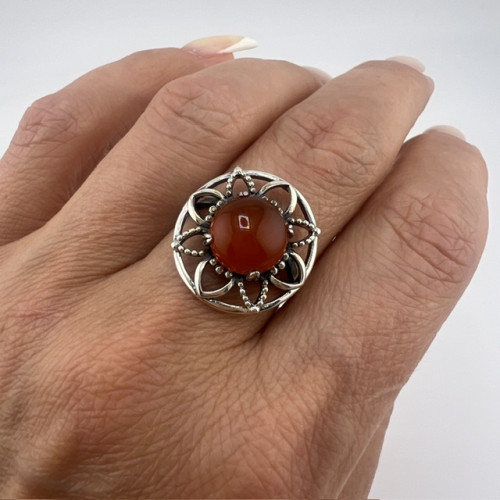 Серебряное кольцо Лувр