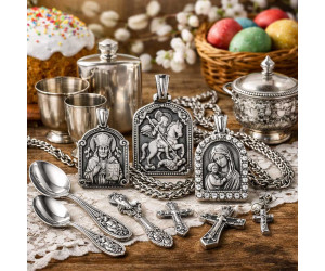 Преміальні подарунки зі срібла на Великдень – святкові знижки від Silver.in.ua