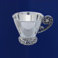 Серебряная кофейная чашка 925 проба