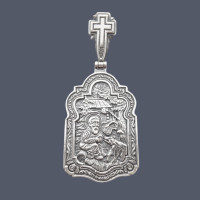 Срібна ладанка Серафим Саровський 