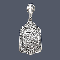 Серебряная ладанка Серафим Саровский