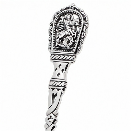 Серебряная кофейная ложка «Георгий Победоносец»