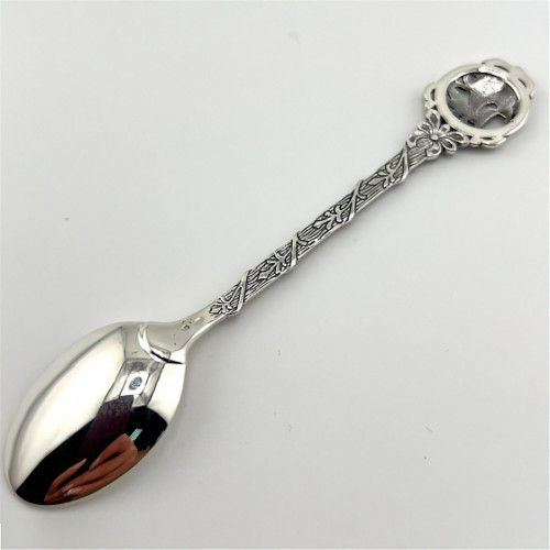 Серебряная кофейная ложка Дракоша 925 проба БРЮС