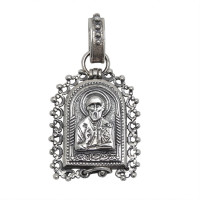 Срібний складень Миколай Чудотворець 