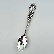 Серебряная чайная ложка Змиеборец 925 пробы 