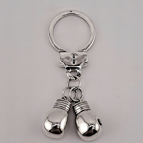 Серебряный брелок Бокс 925 пробы