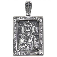 Срібна ладанка Миколай Чудотворець 925  БРЮС