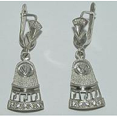 Серебряные серьги Фабиола
