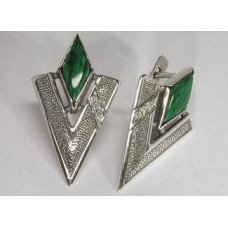 Серебряные серьги Сильян