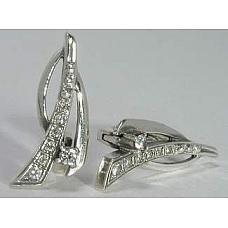 Серебряные серьги Аккорд