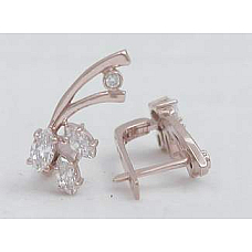 Серебряные серьги Л-2