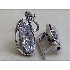 Серебряные серьги Индиана