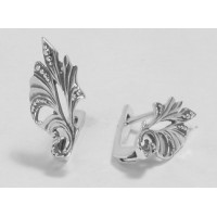 Серебряные серьги Подиум
