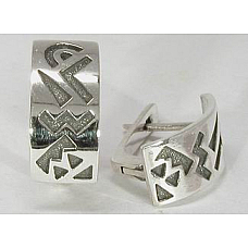 Серебряные серьги Афини
