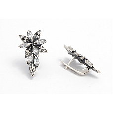 Серебряные серьги Марсель