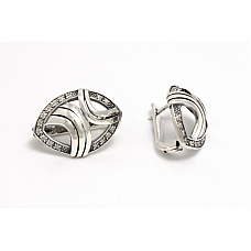 Серебряные серьги Саяни