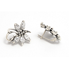 Серебряные серьги Марлен