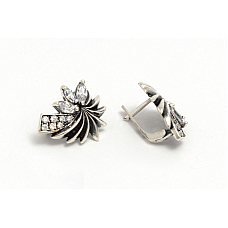 Серебряные серьги Калипсо