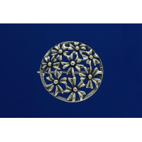 Серебряная брошь Лаватера (6100040)