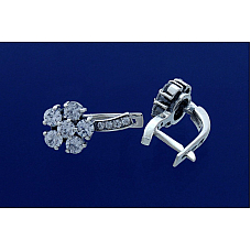 Серебряные серьги Кингстон