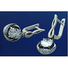 Серебряные серьги Гизелла
