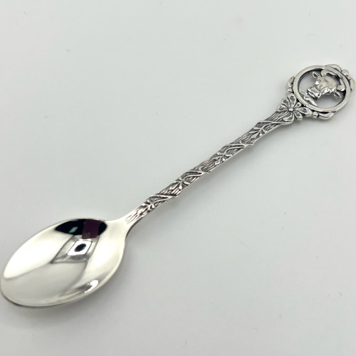 Кофейная серебряная ложка со знаком зодиака «Гороскоп»