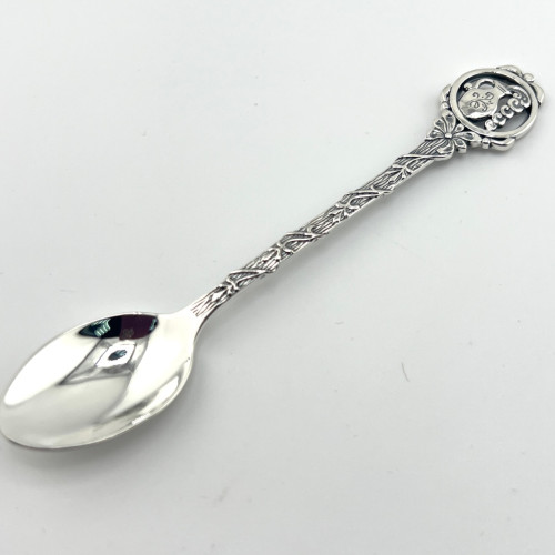 Кофейная серебряная ложка со знаком зодиака «Гороскоп»