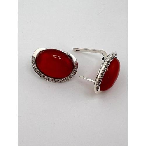 Серебряные серьги Сафлор 2